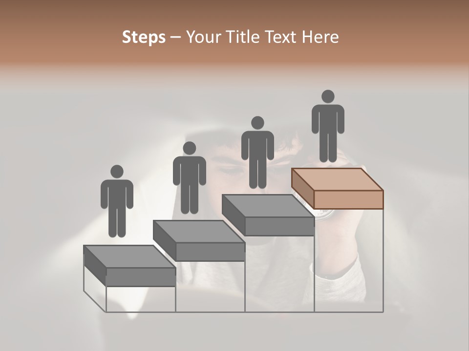 Person Covers Tale PowerPoint Template