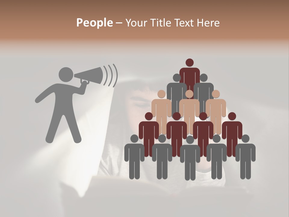 Person Covers Tale PowerPoint Template