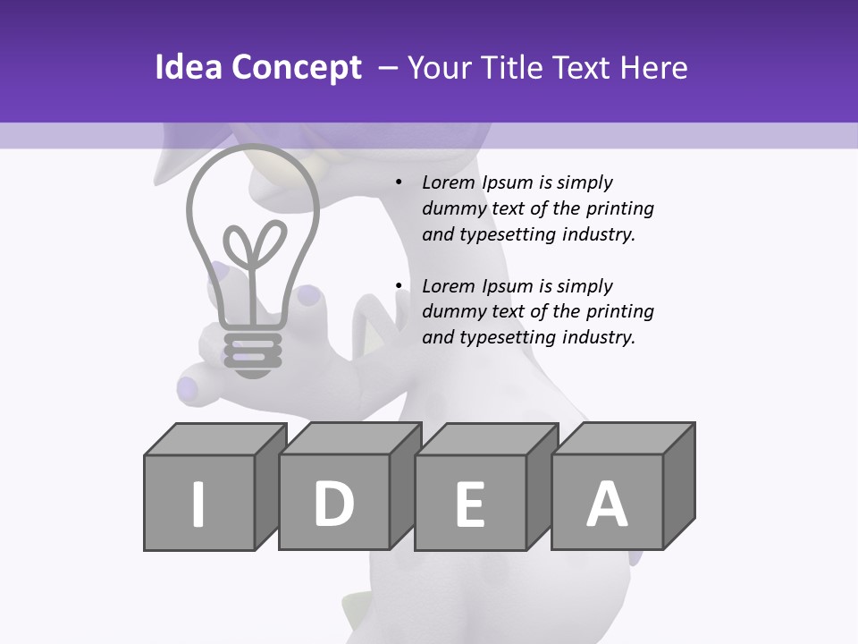 Head Animal Fire PowerPoint Template