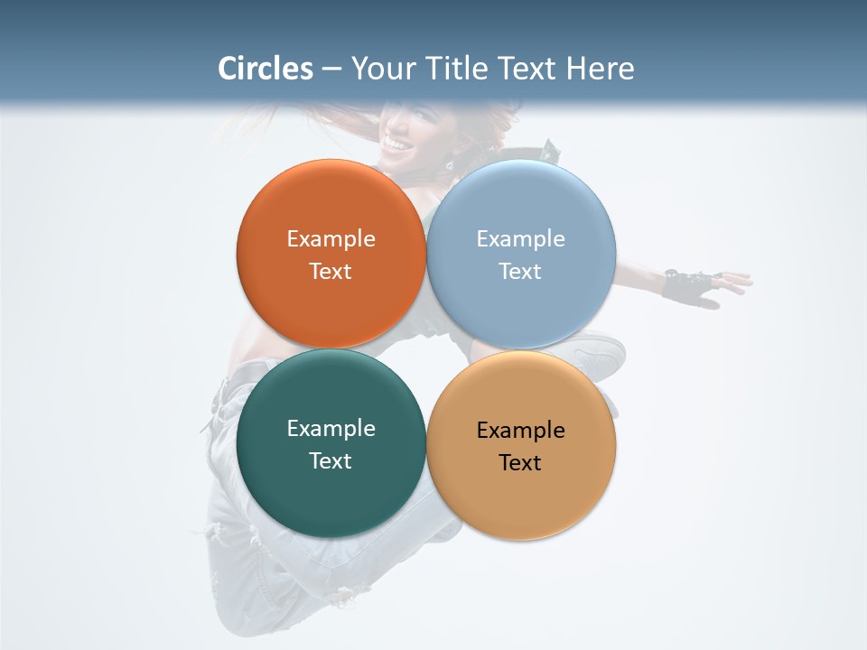 Pose Fitness Woman PowerPoint Template