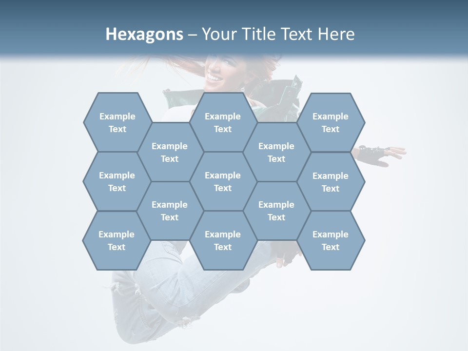 Pose Fitness Woman PowerPoint Template