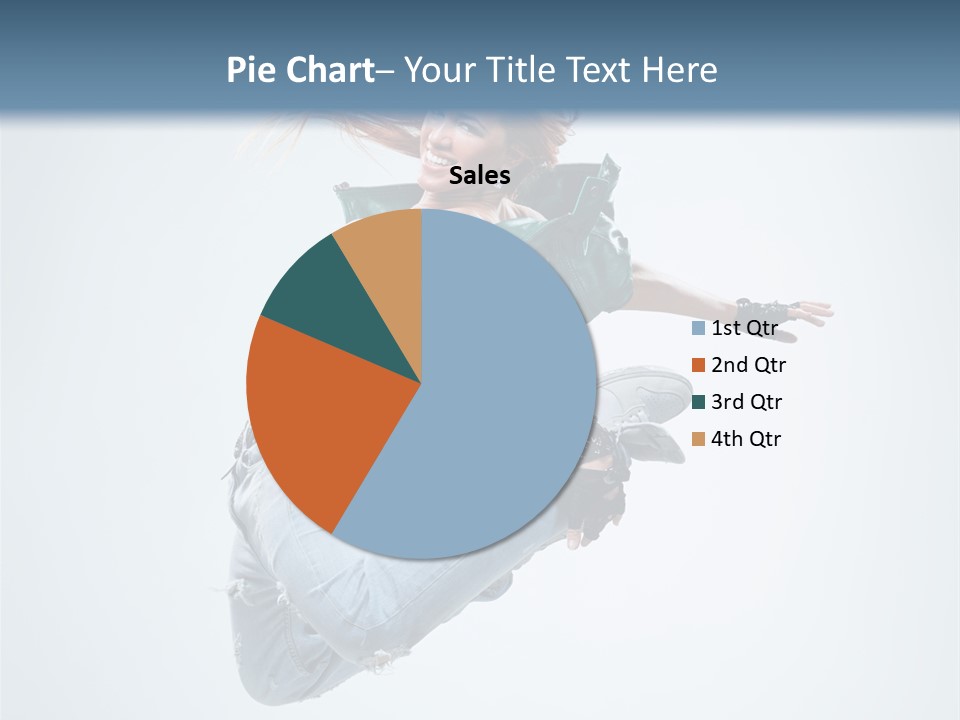 Pose Fitness Woman PowerPoint Template