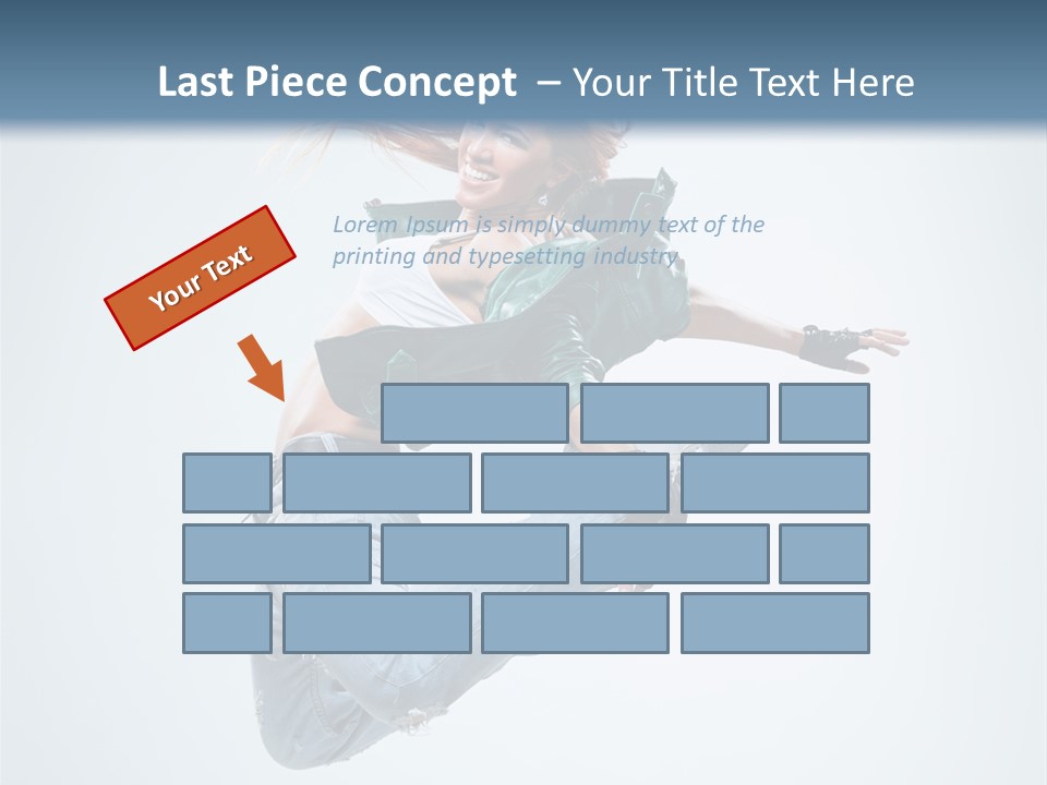 Pose Fitness Woman PowerPoint Template