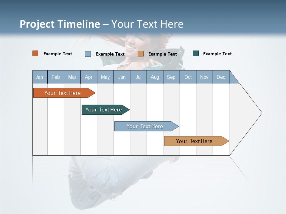 Pose Fitness Woman PowerPoint Template