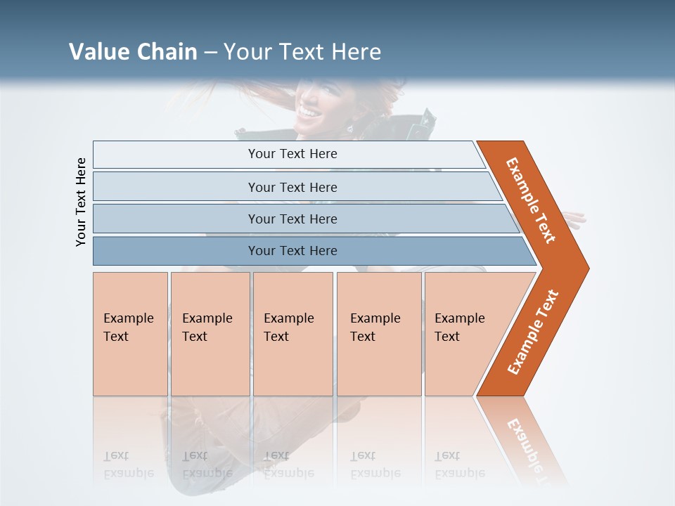 Pose Fitness Woman PowerPoint Template