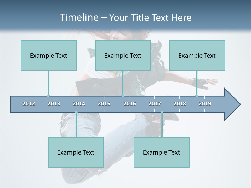 Pose Fitness Woman PowerPoint Template