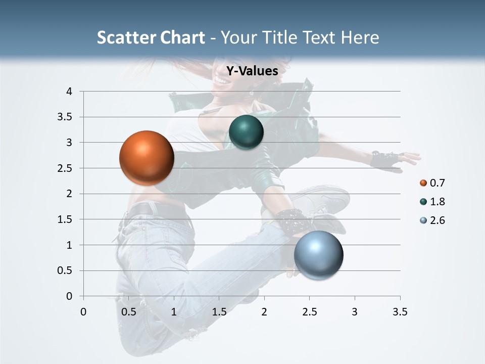 Pose Fitness Woman PowerPoint Template