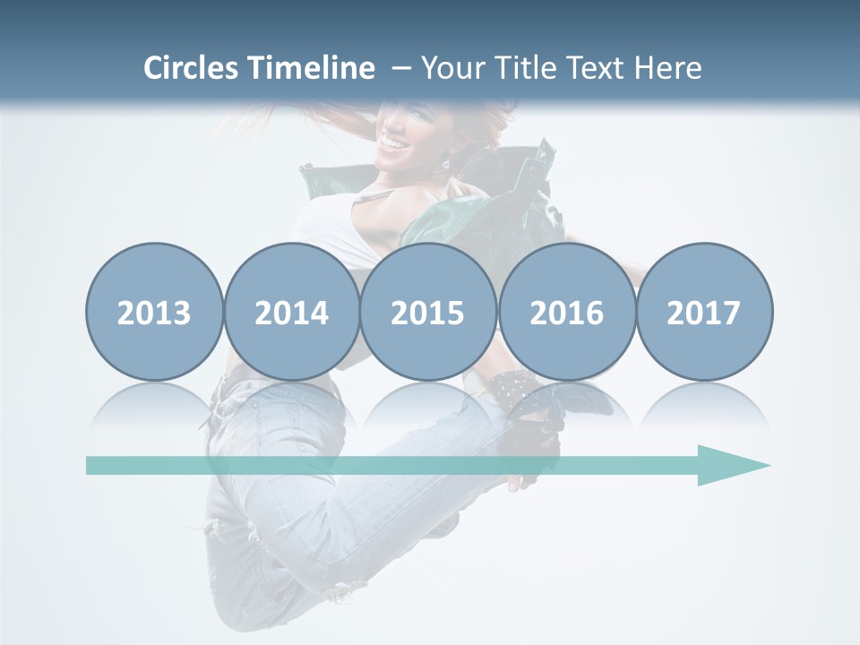 Pose Fitness Woman PowerPoint Template