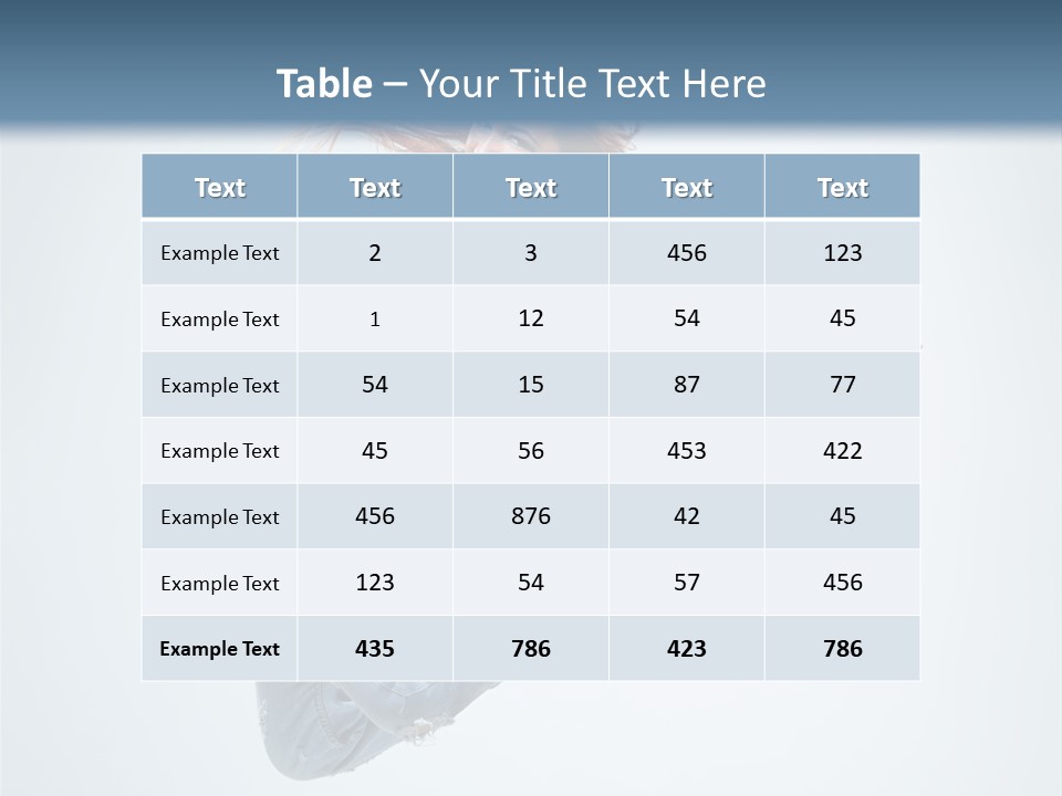 Pose Fitness Woman PowerPoint Template