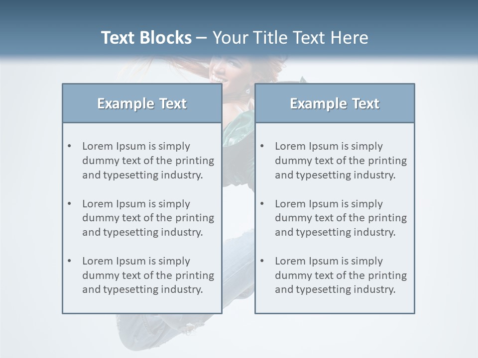 Pose Fitness Woman PowerPoint Template