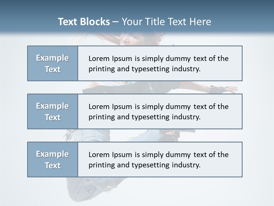 Pose Fitness Woman PowerPoint Template