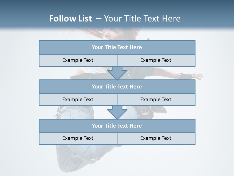 Pose Fitness Woman PowerPoint Template