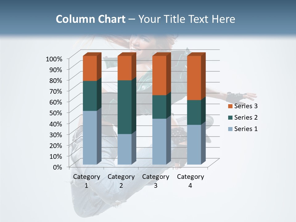 Pose Fitness Woman PowerPoint Template