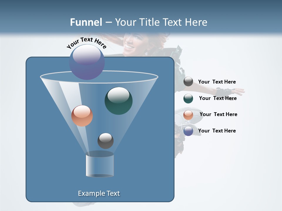 Pose Fitness Woman PowerPoint Template