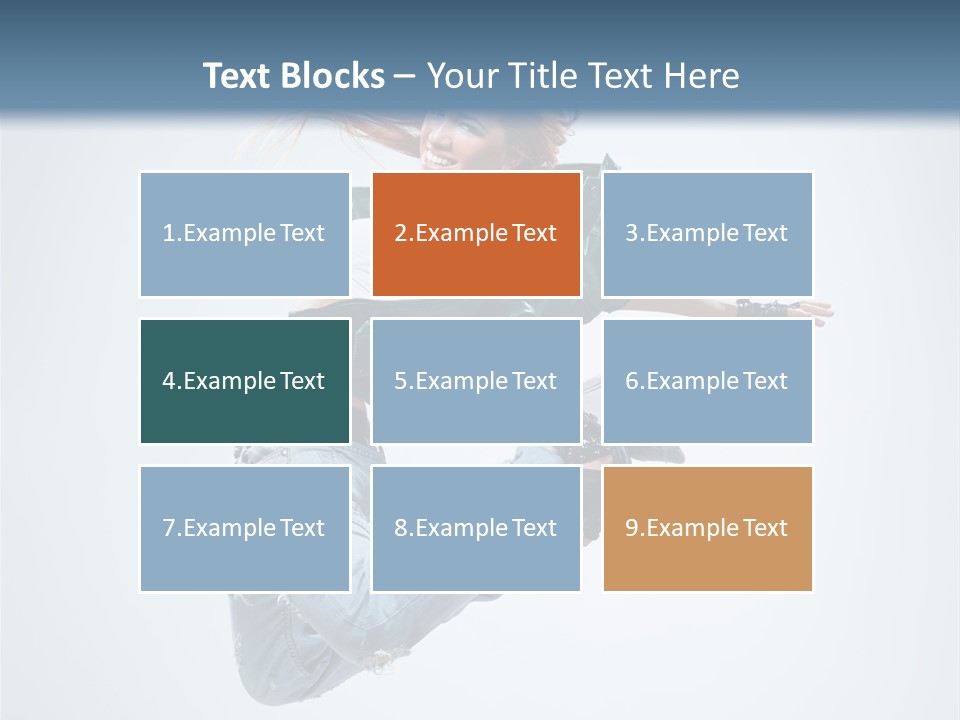 Pose Fitness Woman PowerPoint Template