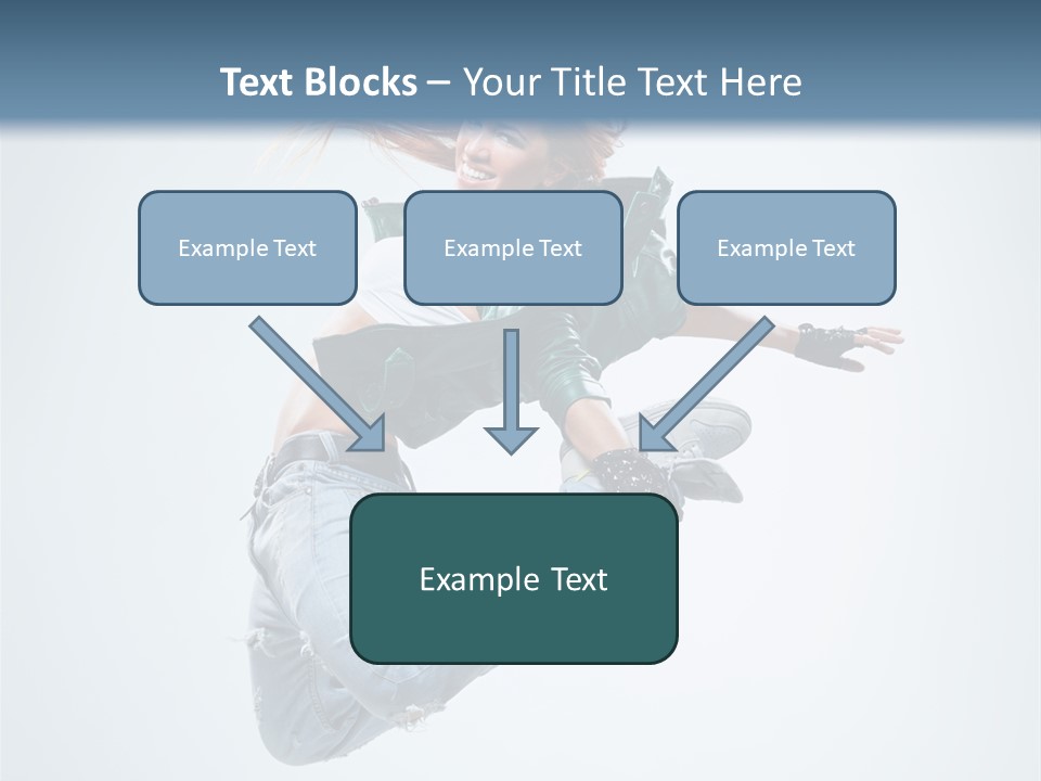 Pose Fitness Woman PowerPoint Template