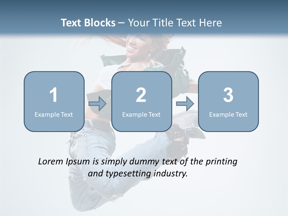 Pose Fitness Woman PowerPoint Template