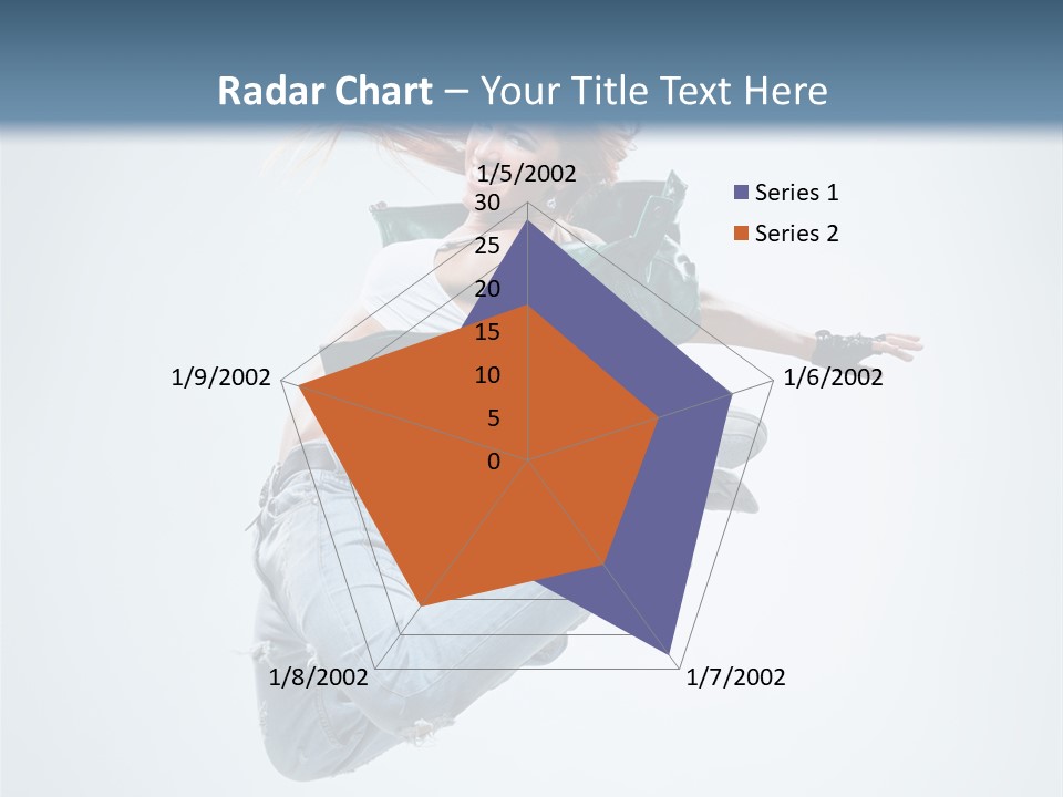 Pose Fitness Woman PowerPoint Template