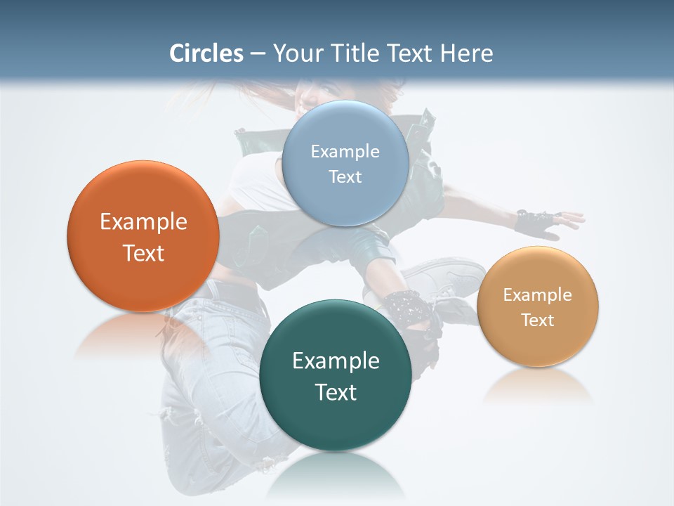 Pose Fitness Woman PowerPoint Template