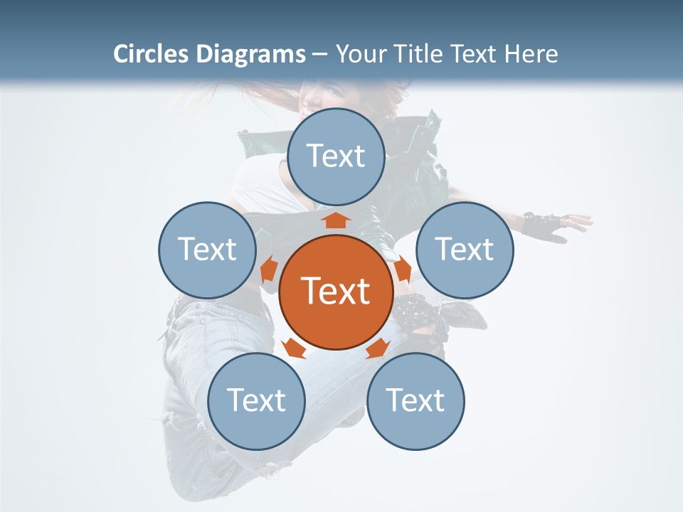 Pose Fitness Woman PowerPoint Template