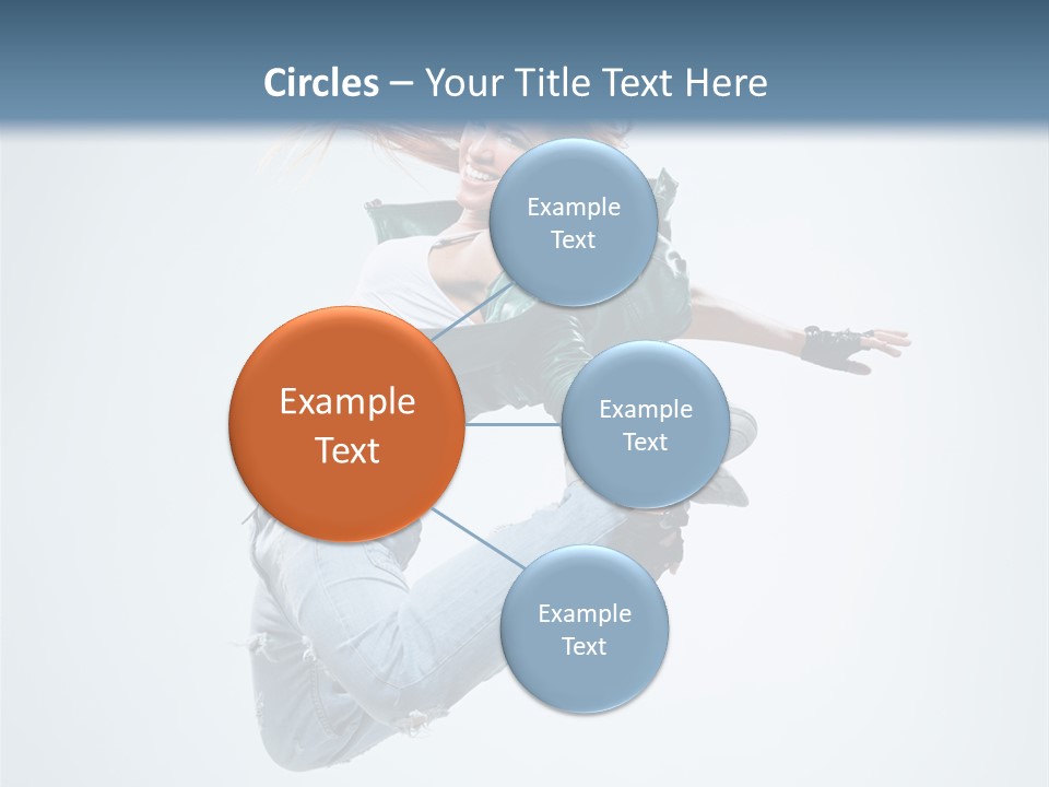 Pose Fitness Woman PowerPoint Template