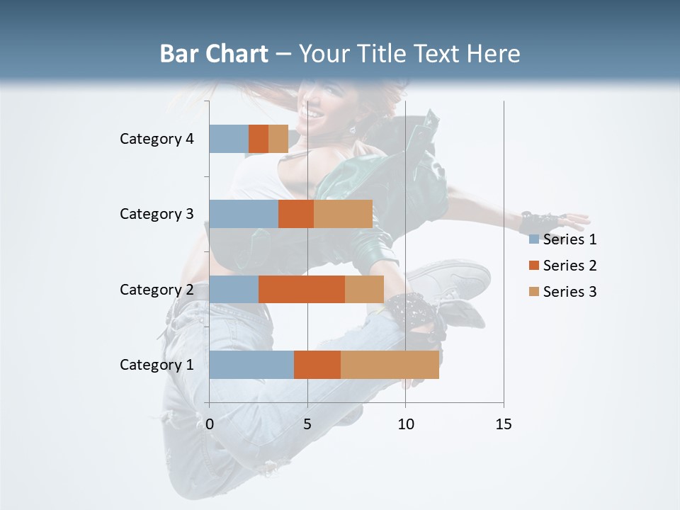 Pose Fitness Woman PowerPoint Template