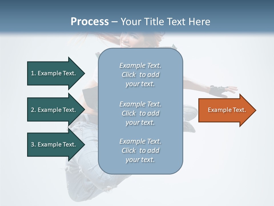 Pose Fitness Woman PowerPoint Template