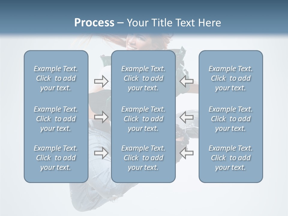 Pose Fitness Woman PowerPoint Template