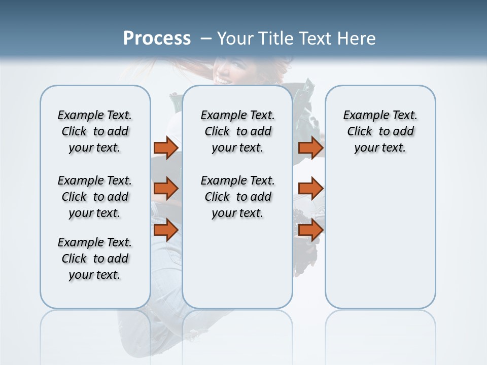 Pose Fitness Woman PowerPoint Template