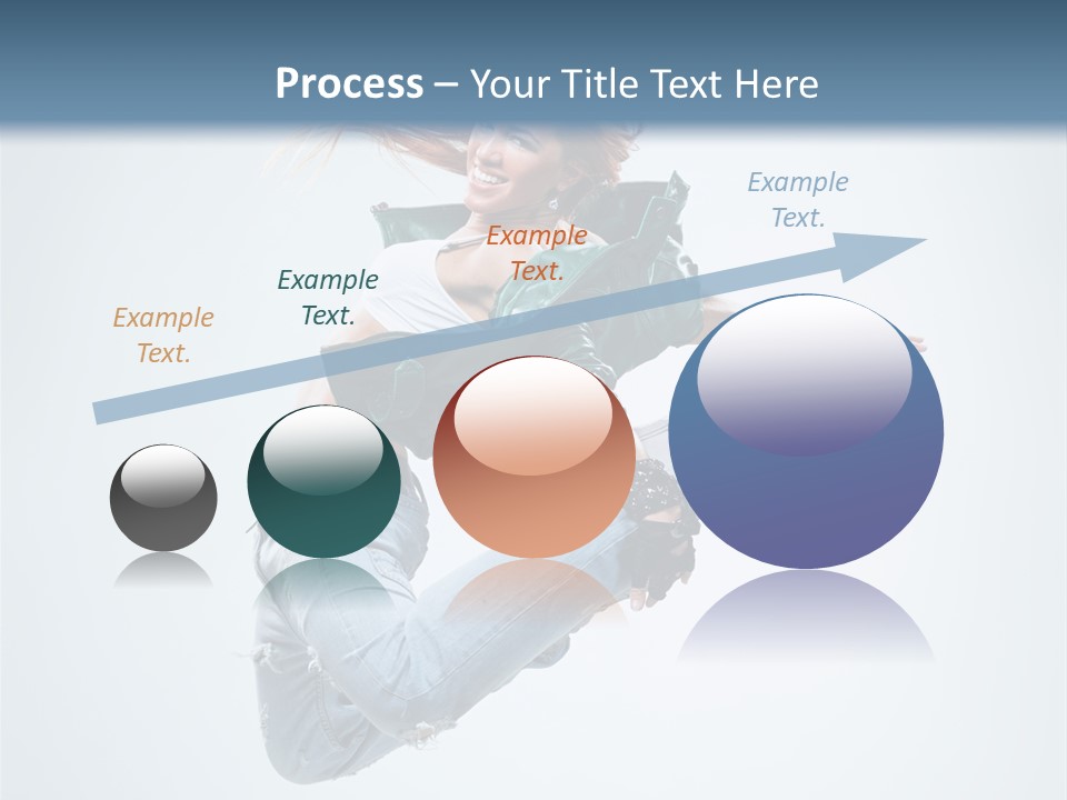 Pose Fitness Woman PowerPoint Template