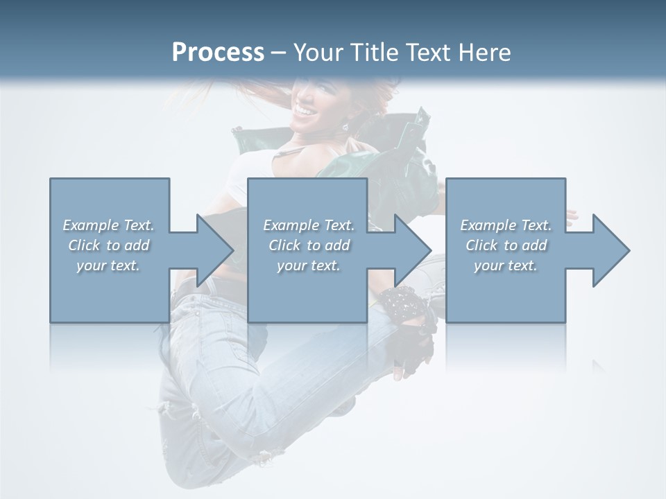 Pose Fitness Woman PowerPoint Template