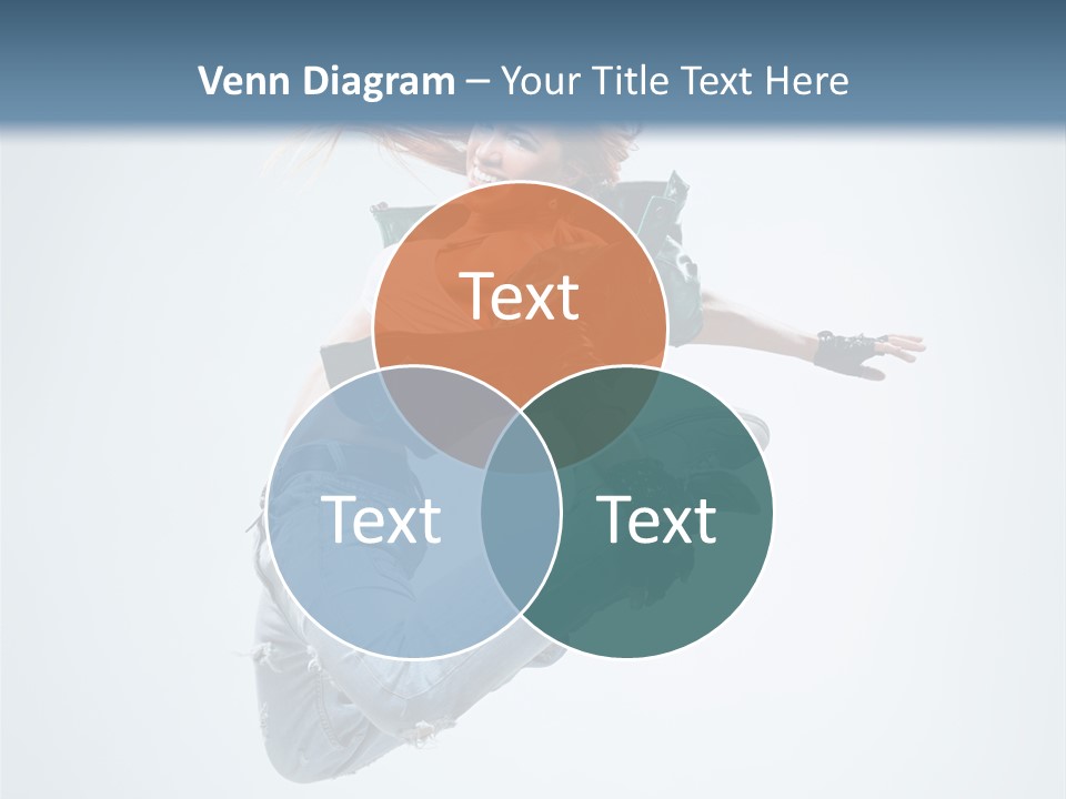 Pose Fitness Woman PowerPoint Template