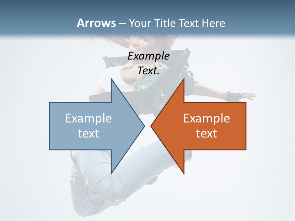 Pose Fitness Woman PowerPoint Template