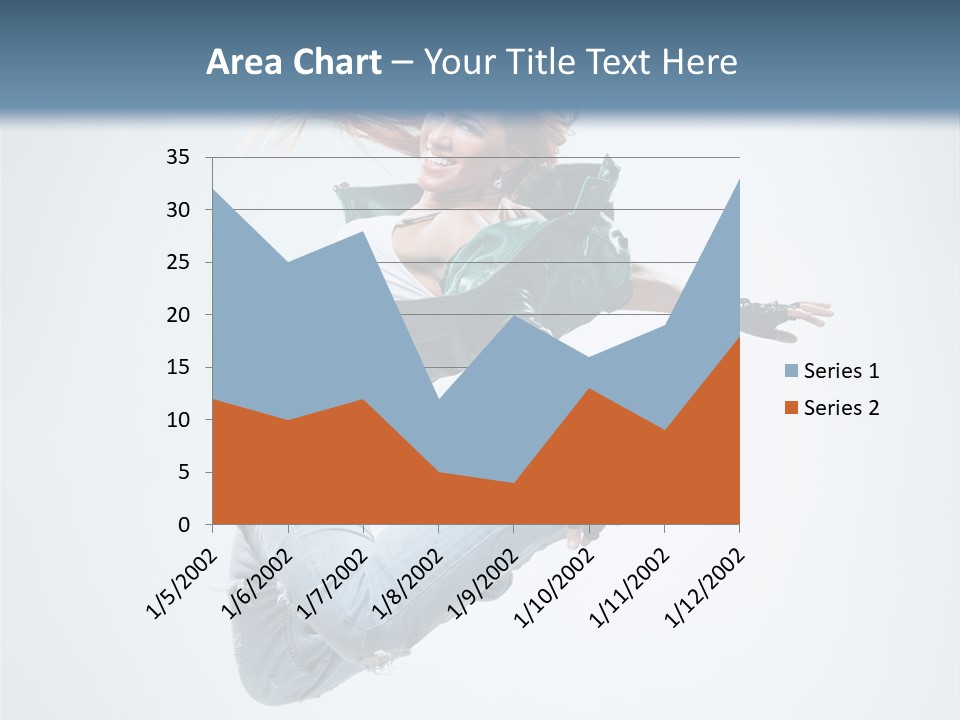 Pose Fitness Woman PowerPoint Template