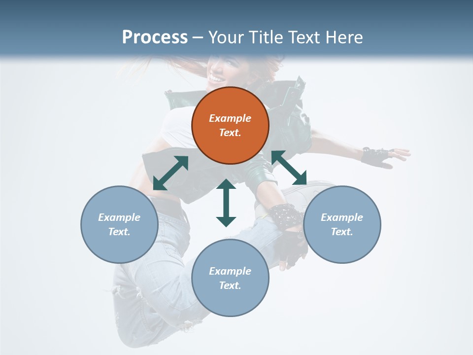 Pose Fitness Woman PowerPoint Template