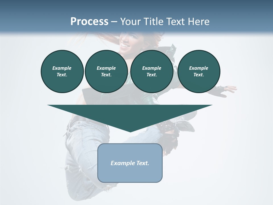 Pose Fitness Woman PowerPoint Template