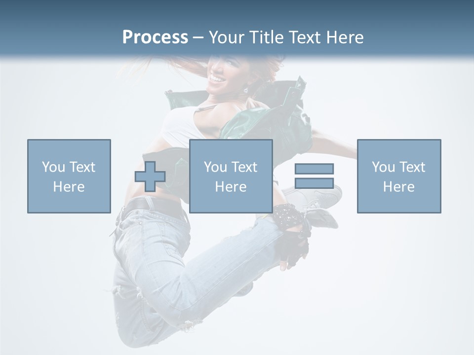 Pose Fitness Woman PowerPoint Template