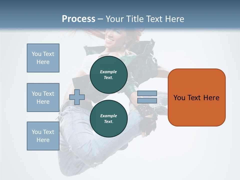 Pose Fitness Woman PowerPoint Template