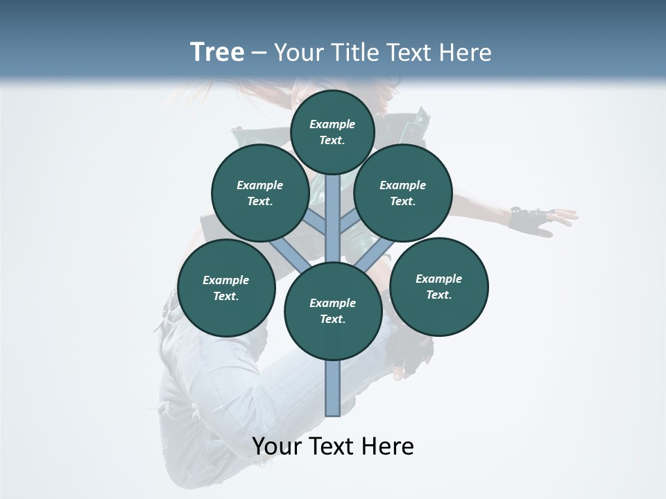 Pose Fitness Woman PowerPoint Template