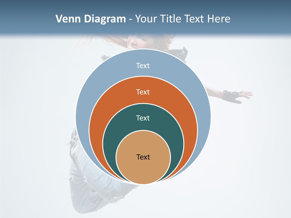 Pose Fitness Woman PowerPoint Template