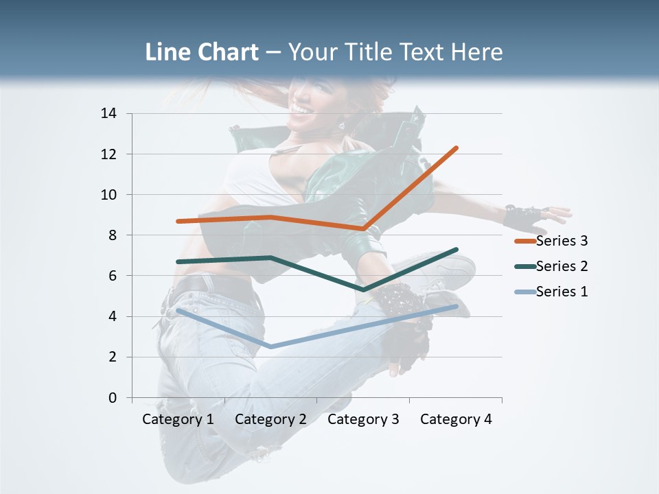 Pose Fitness Woman PowerPoint Template