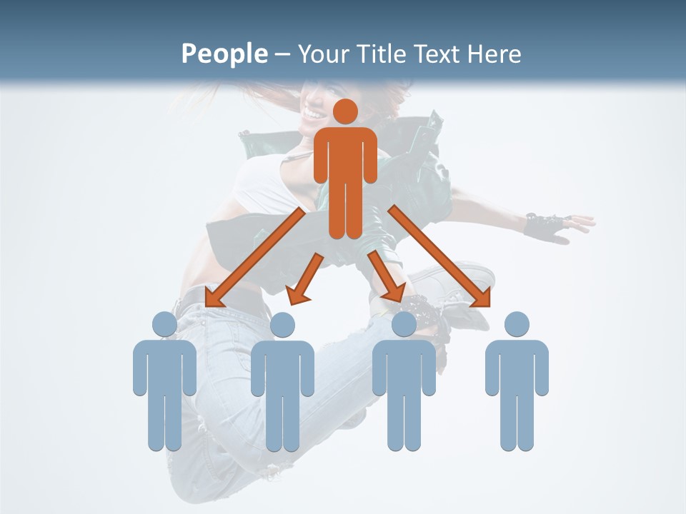 Pose Fitness Woman PowerPoint Template