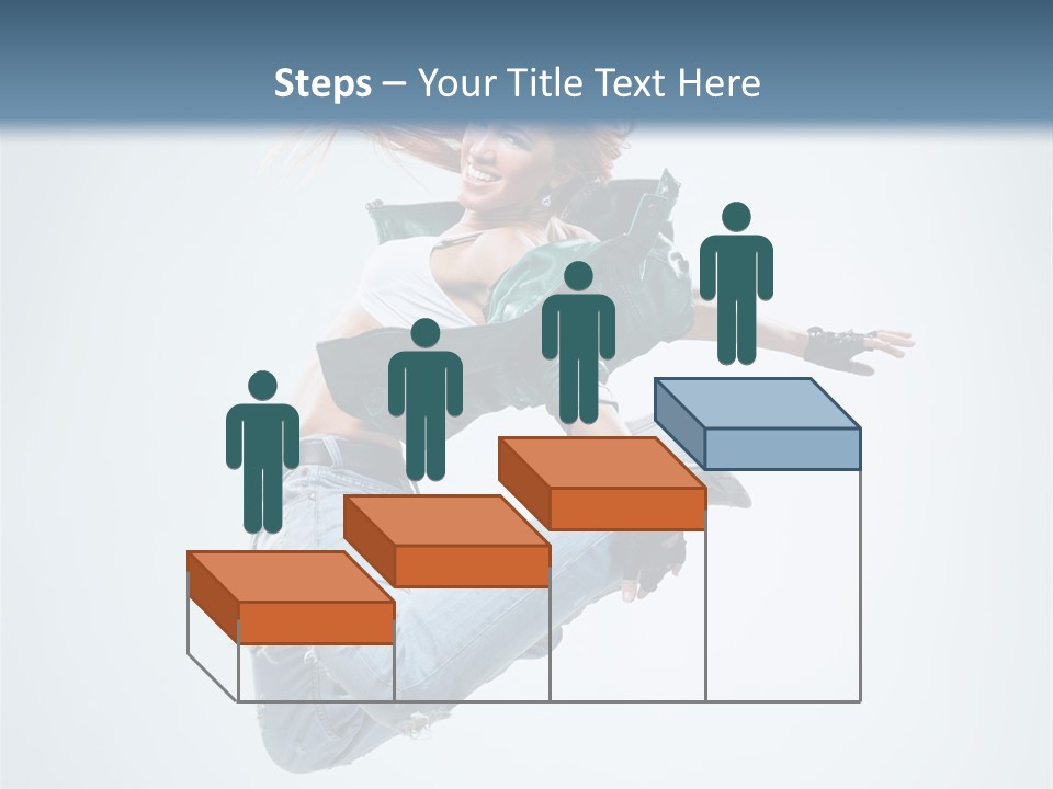 Pose Fitness Woman PowerPoint Template