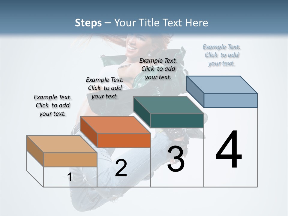 Pose Fitness Woman PowerPoint Template