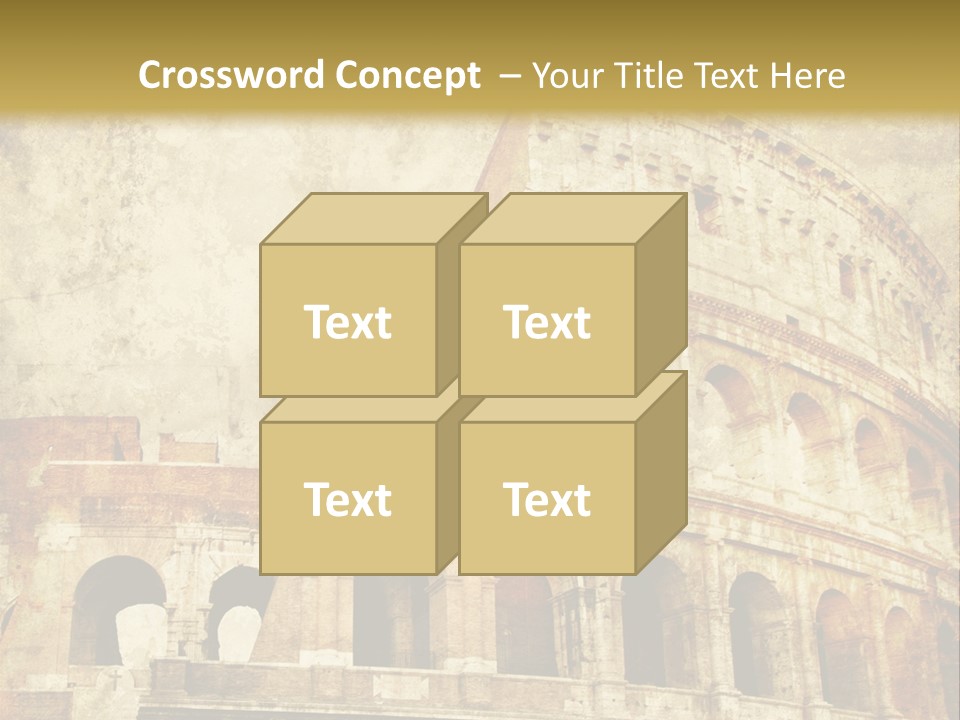 Construction History Stone PowerPoint Template