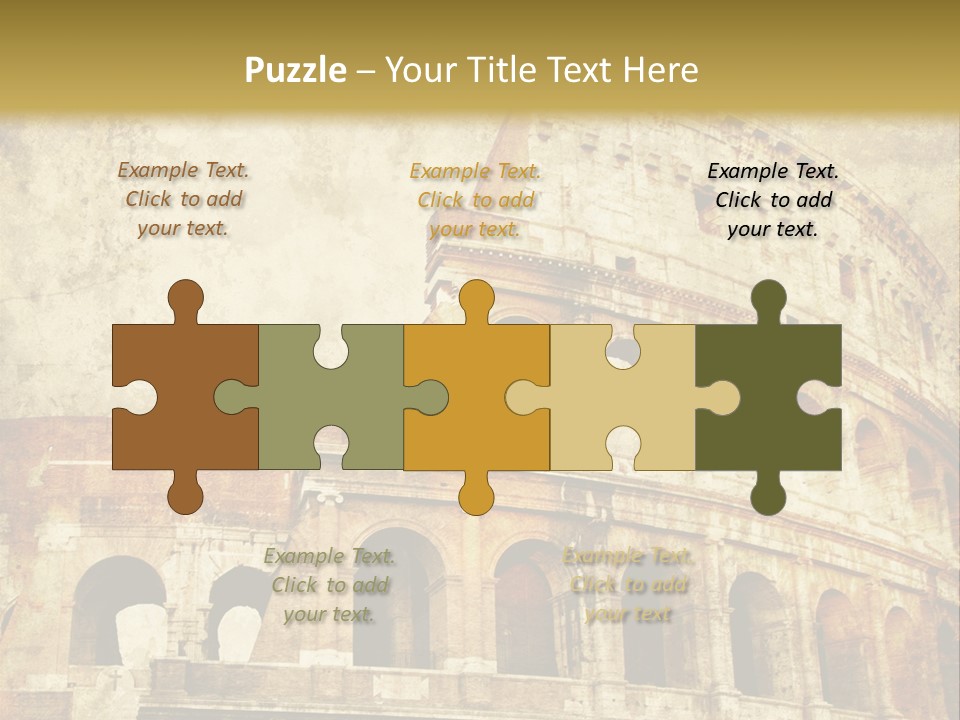 Construction History Stone PowerPoint Template