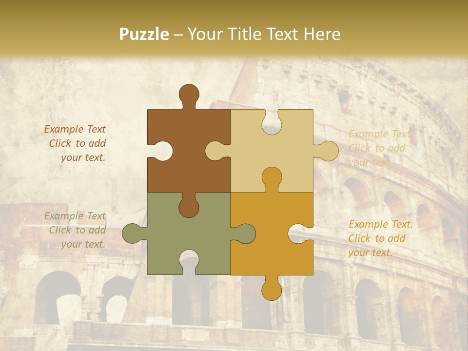 Construction History Stone PowerPoint Template