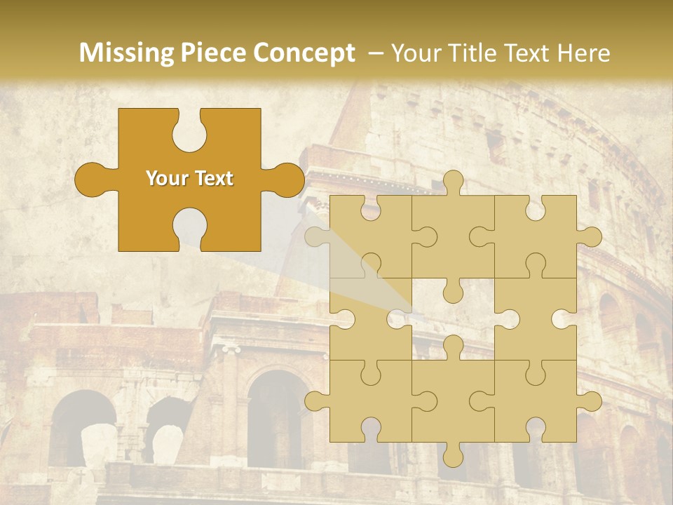 Construction History Stone PowerPoint Template