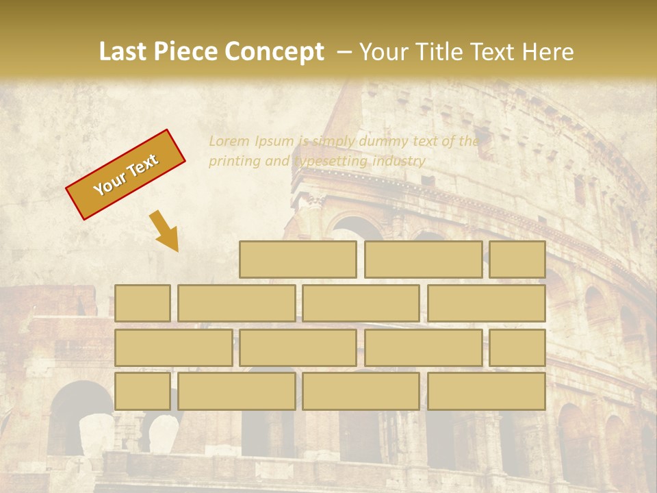 Construction History Stone PowerPoint Template