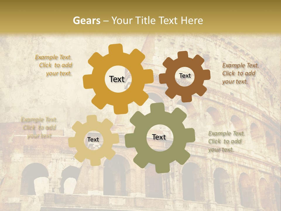 Construction History Stone PowerPoint Template